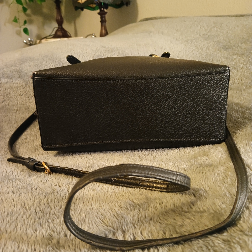 Coach Black Leather Mollie 25 Tote - Picture 8 of 14